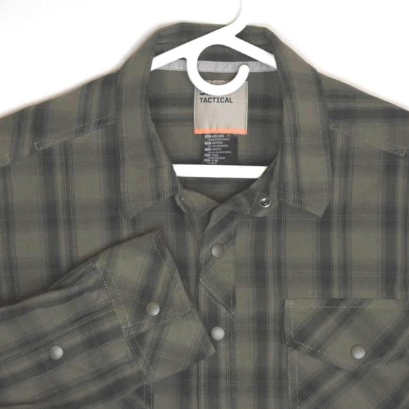5.11 Tactical Plaid Long Sleeve Button Up Shirt M - Picture 1 of 3